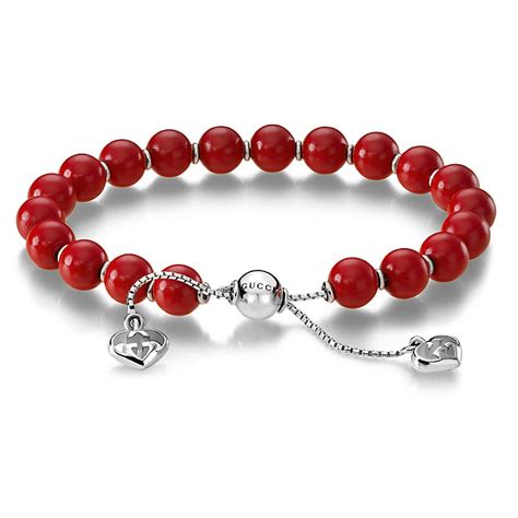 gucci red bead bracelet|red gucci bracelets gacha.